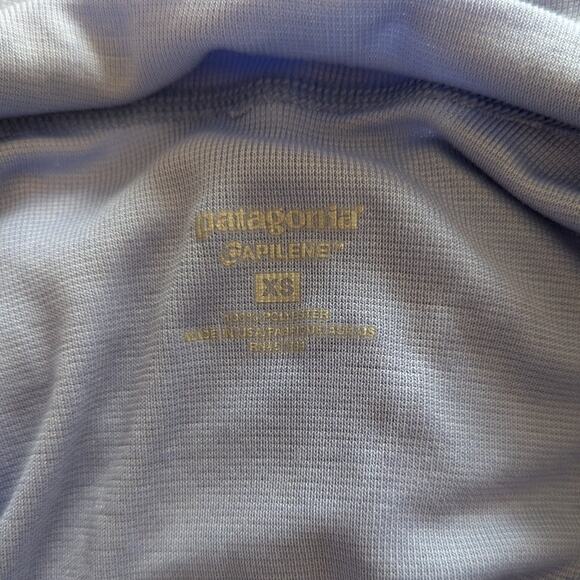 Patagonia Capilene Light Blue Baselayer Long Sleeve Quarter Zip Pullover XS - Picture 5 of 6